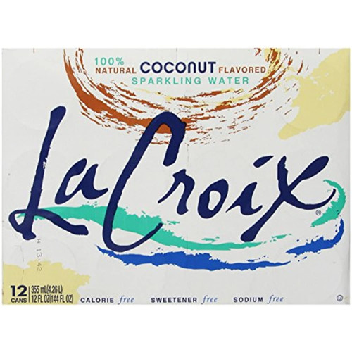 La Croix Sparkling Water, Coconut, 12 Oz Can (pack Of 12)